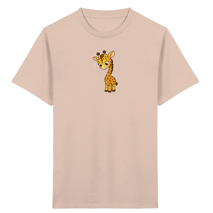 Niedliche Giraffe: Fröhliches Kinder-T-Shirt - Kinder Bio T-Shirt