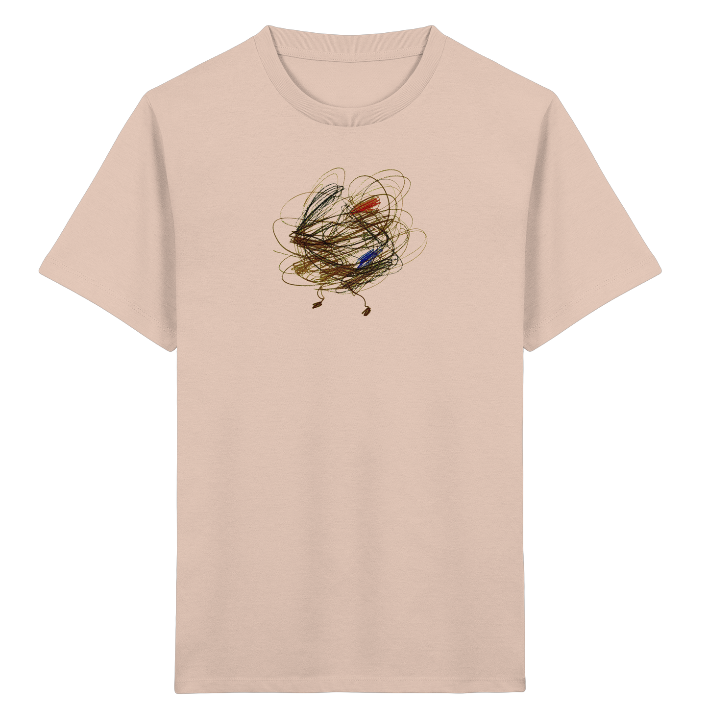 Fraiche-Peche Kinder Bio T-Shirt mit abstraktem Vogel-Motiv