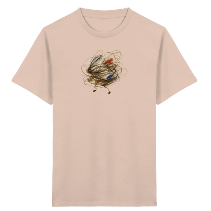 Fraiche-Peche Kinder Bio T-Shirt mit abstraktem Vogel-Motiv