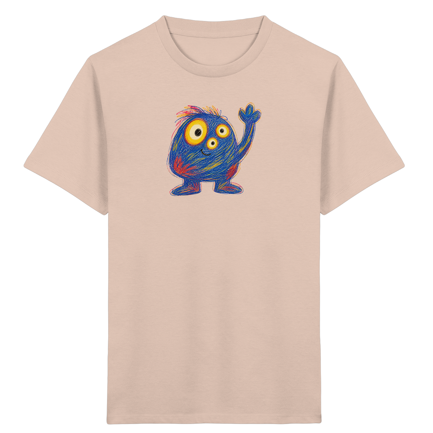 Dreiäuglein winkt fröhlich - Kinder Bio T-Shirt