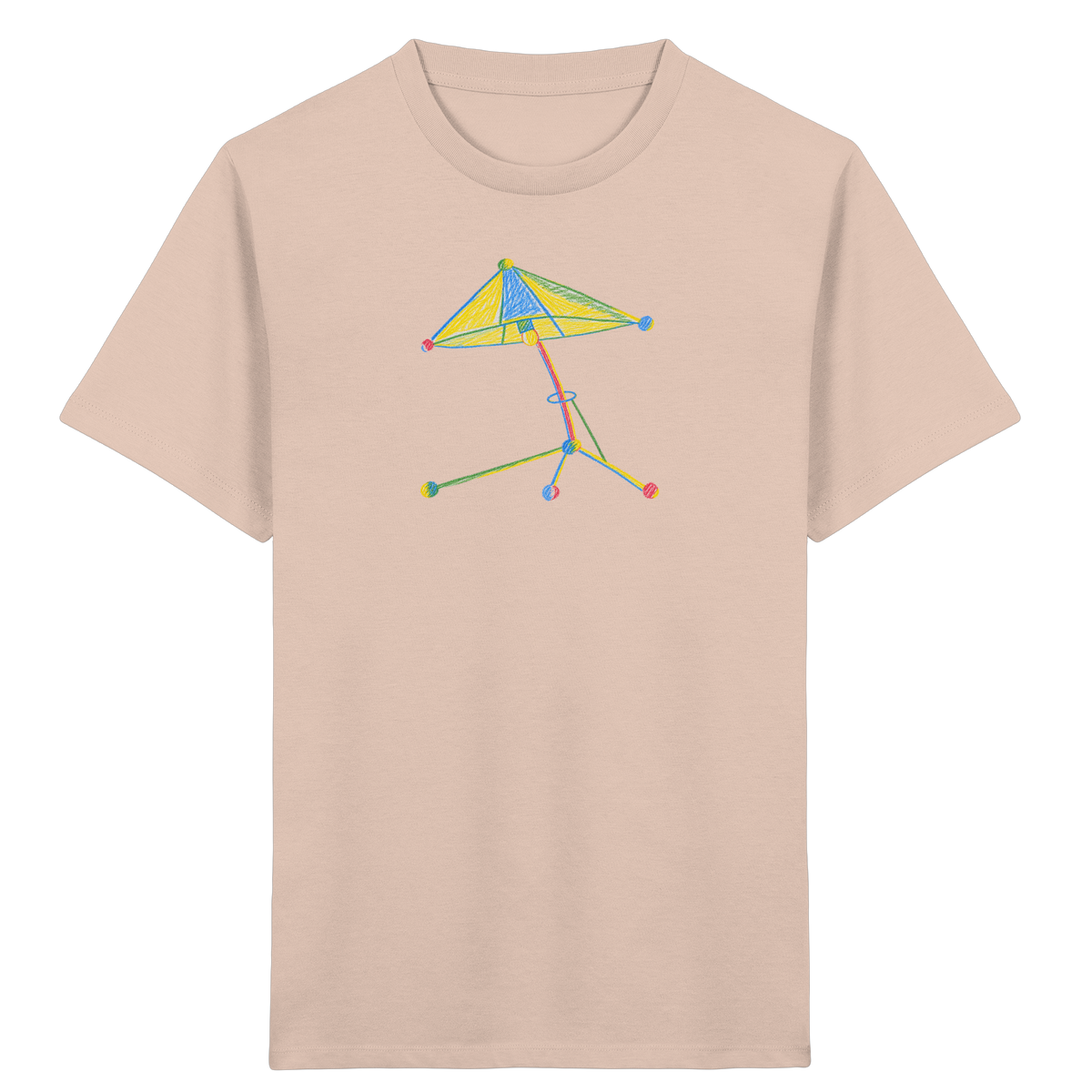 Bunte Farbpunkt Lampe - Kinder Bio T-Shirt