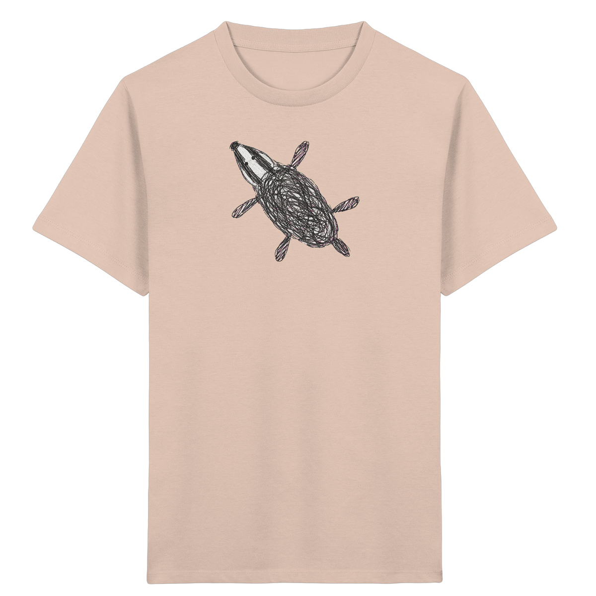 Dachs von oben - Kinder Bio T-Shirt