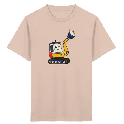 Fröhliches Bagger T-Shirt für Kinder - Kinder Bio T-Shirt