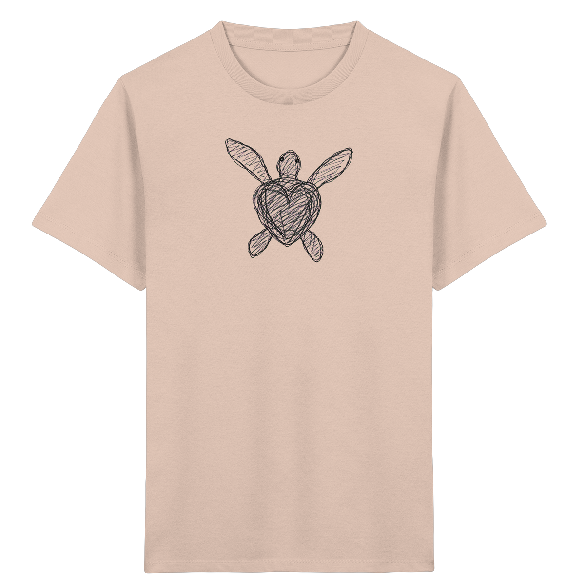 Wasserschildkröte von oben - Kinder Bio T-Shirt