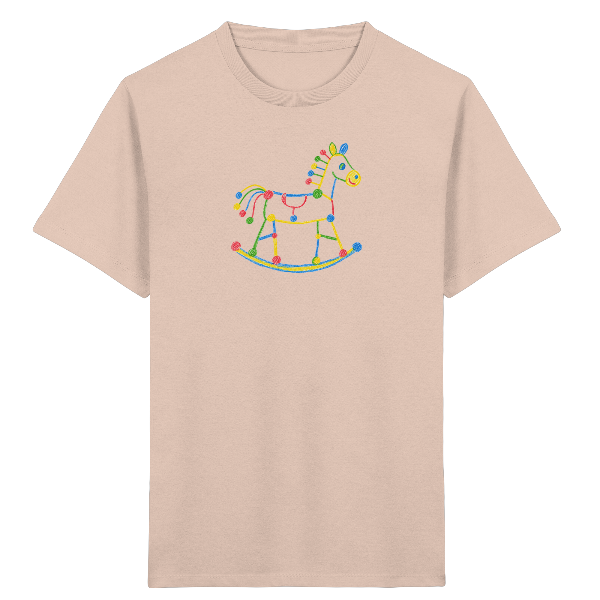 Farbpunkt Schaukelpferd Kinder Shirt