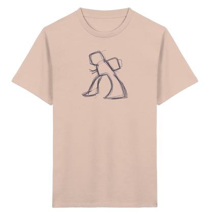 Wackel-T-Rex mit Ranzen - Kinder Bio T-Shirt