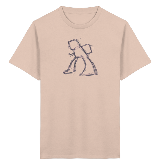 Wackel-T-Rex mit Ranzen - Kinder Bio T-Shirt