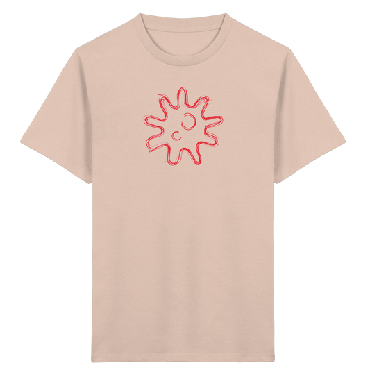 Rote Krakelsonne Kinder T-Shirt - Kinder Bio T-Shirt