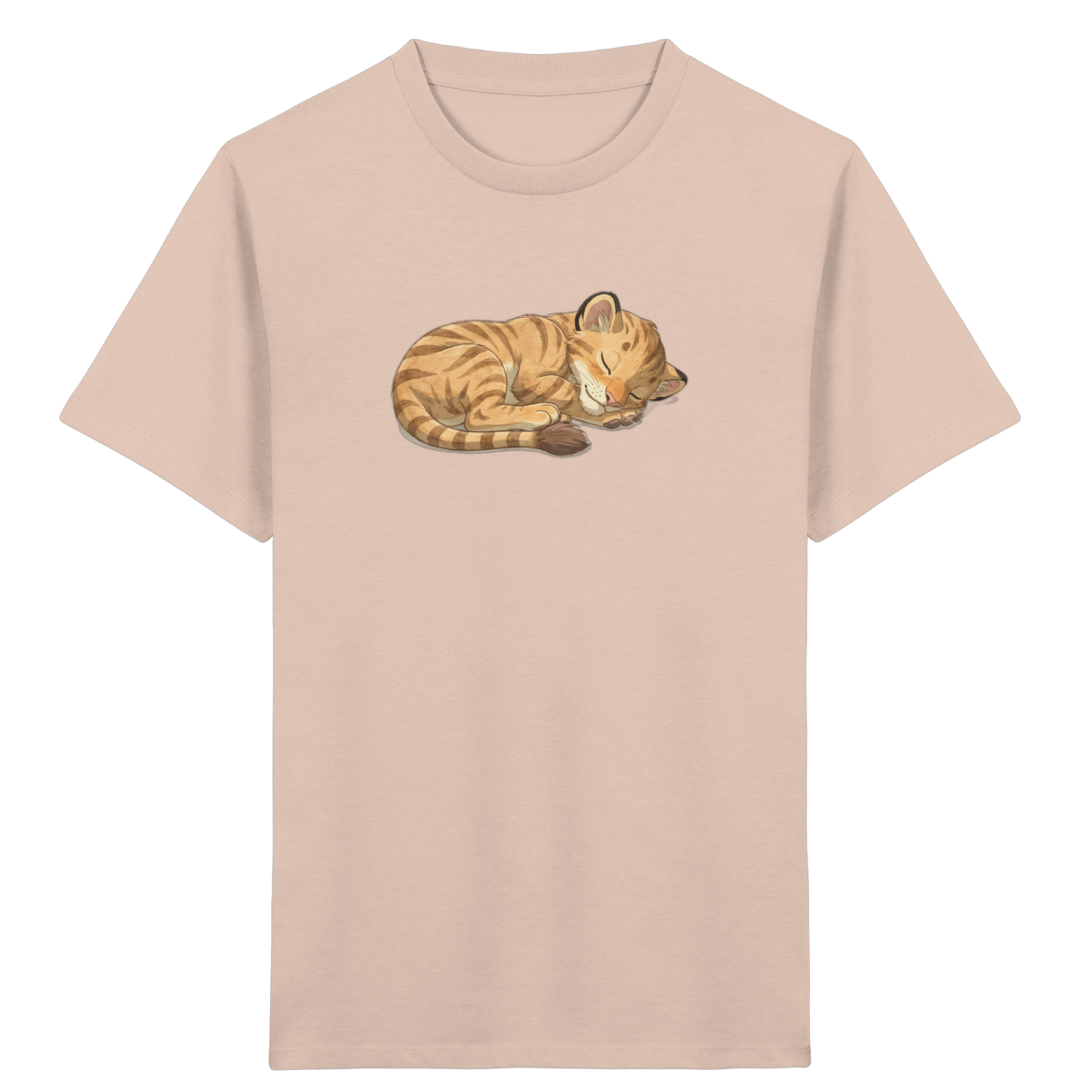 Schlafende Katze Kinder T-Shirt