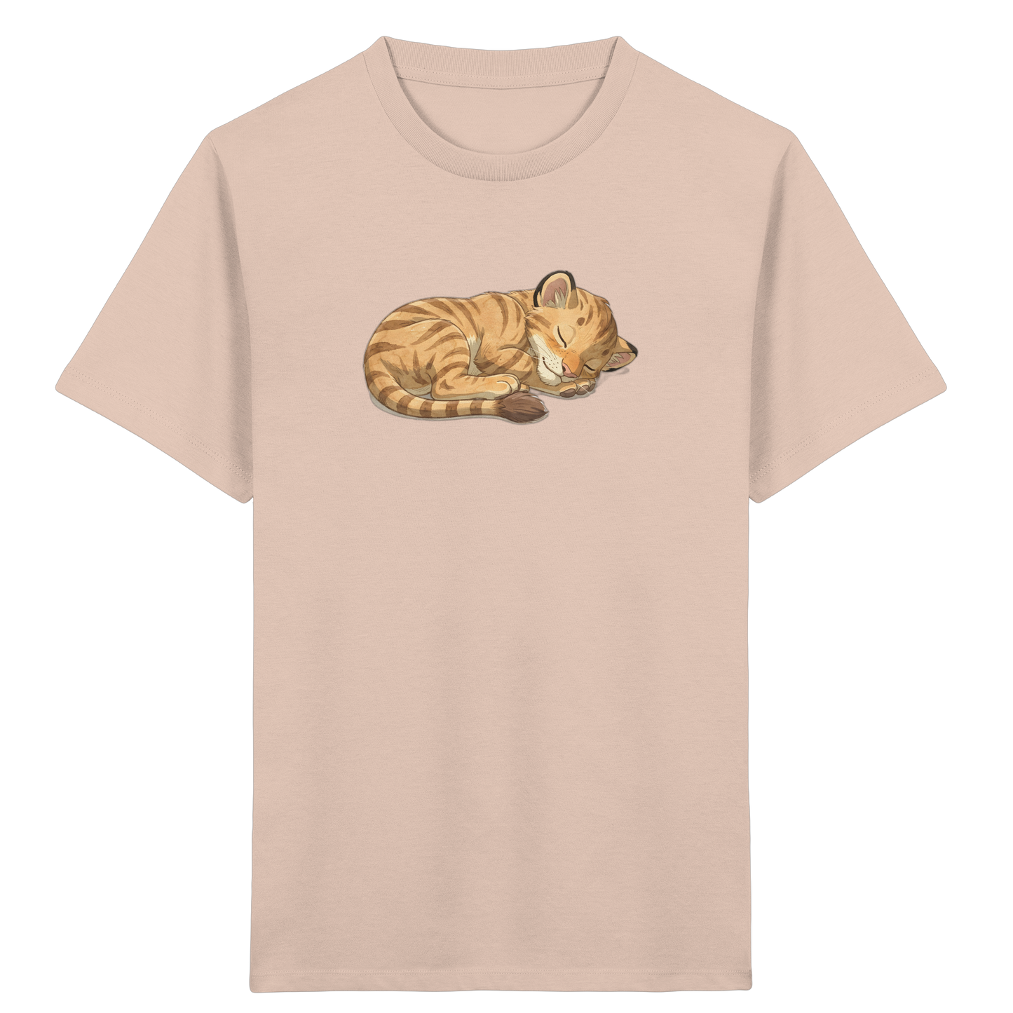 Schlafende Katze: Kuscheliges T-Shirt für Kinder