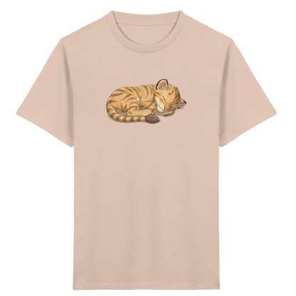 Schlafende Katze Kinder T-Shirt - Kinder Bio T-Shirt