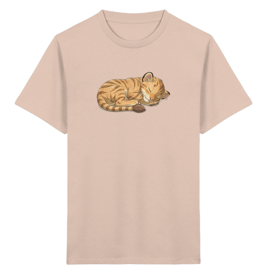 Kinder T-Shirt mit schlafender Katze