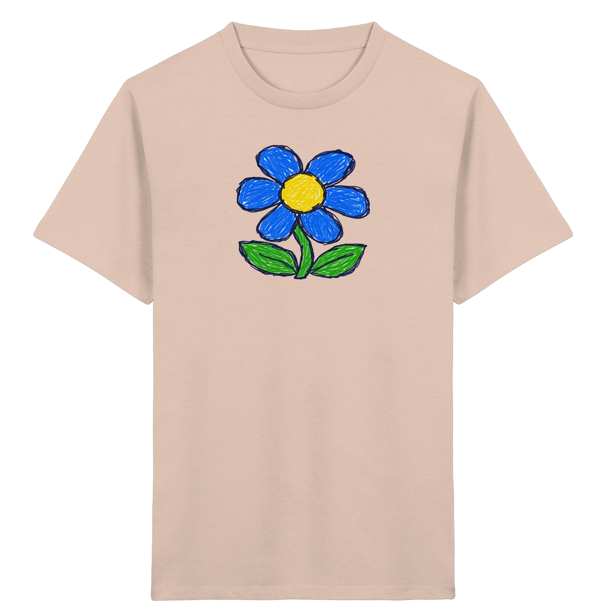 Kritzel Gänseblümchen für Kinder - Kinder Bio T-Shirt
