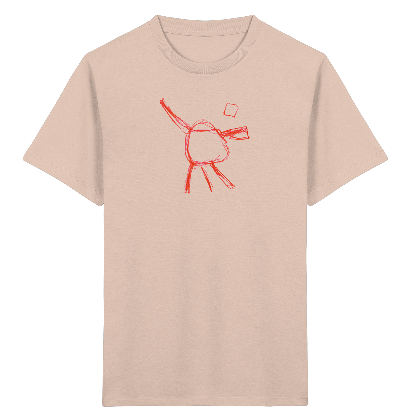 Orange Wackelfigur für Kinder - Kinder Bio T-Shirt