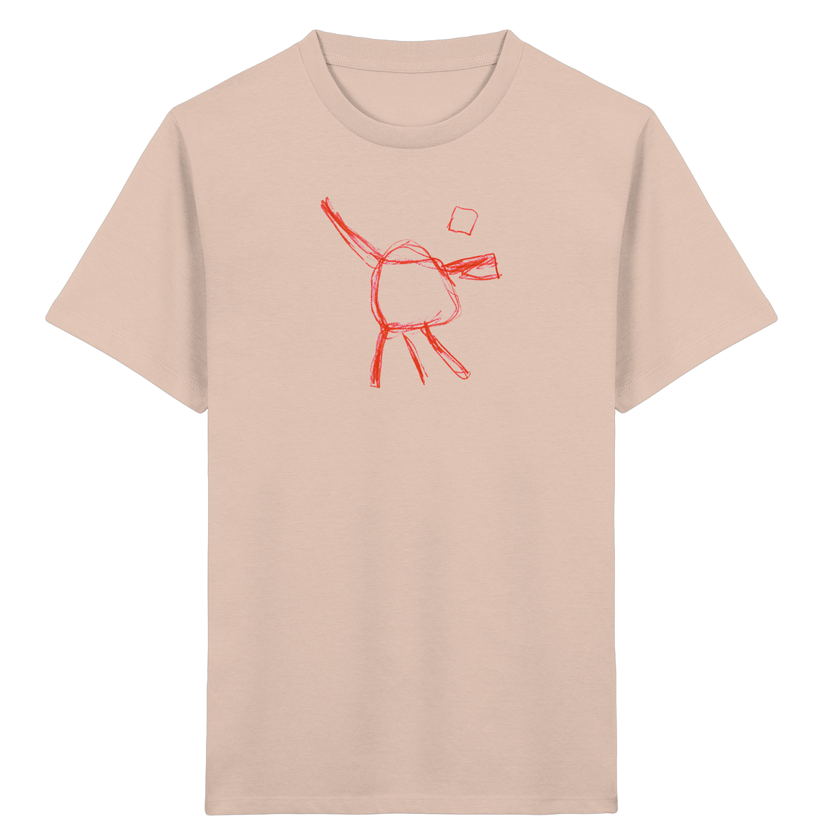 Orange Wackelfigur für Kinder - Kinder Bio T-Shirt