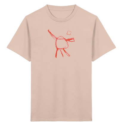 Orange Wackelfigur für Kinder - Kinder Bio T-Shirt