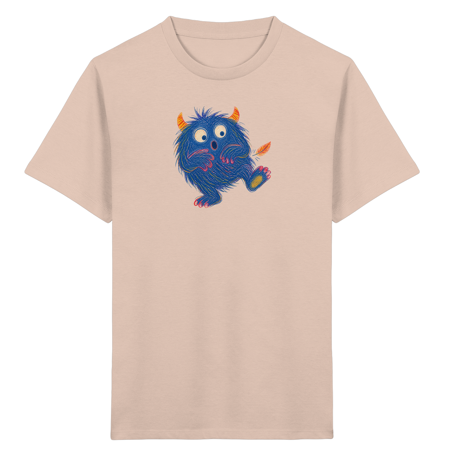 Kitzelzottel lacht im Federkitzel - Kinder Bio T-Shirt