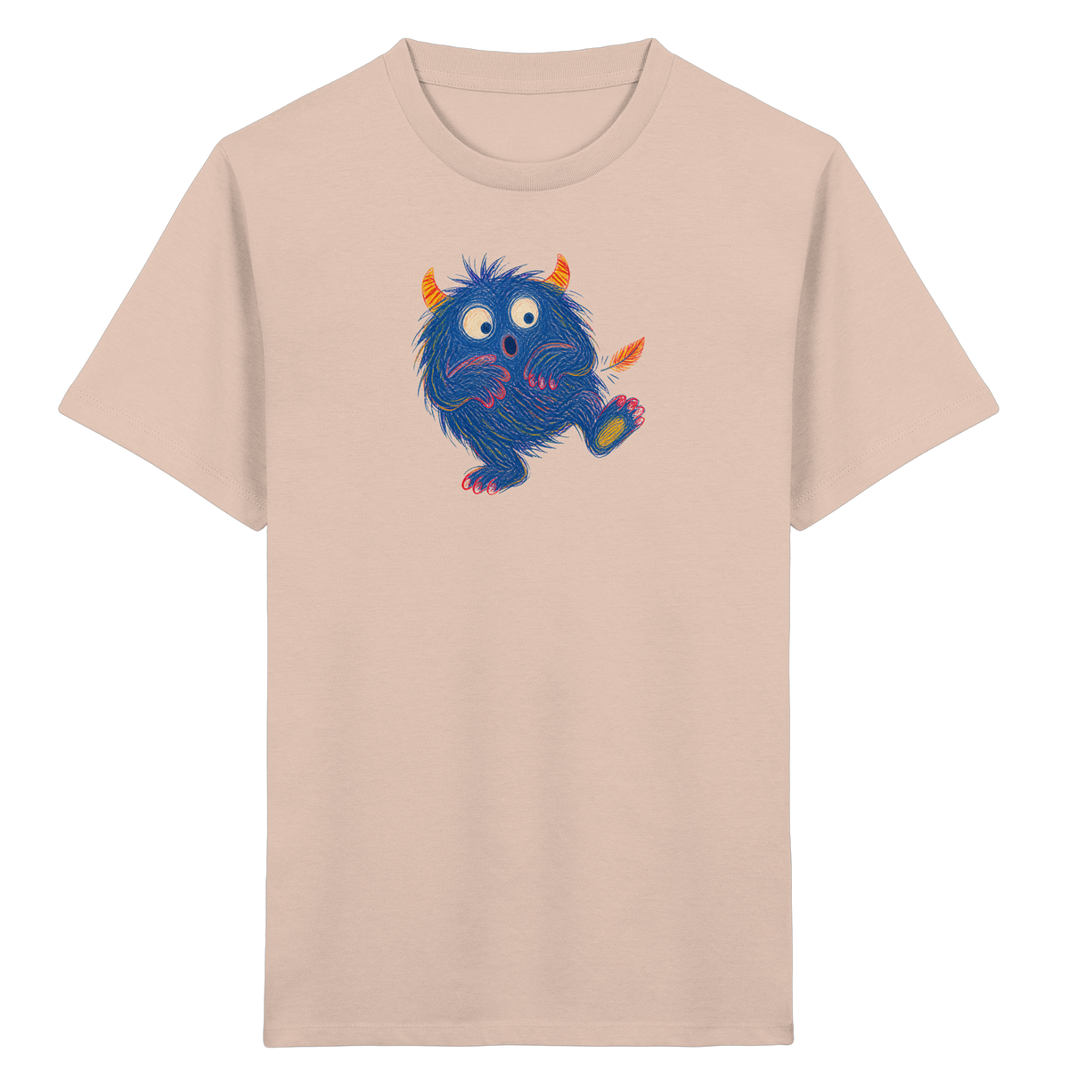 Kitzelzottel lacht im Federkitzel - Kinder Bio T-Shirt