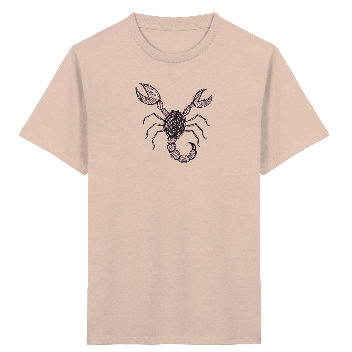 Skorpion von oben gezeichnet - Kinder Bio T-Shirt