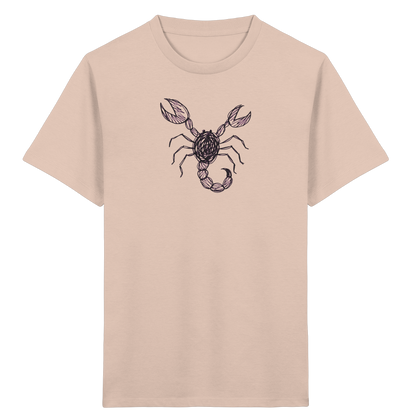 Skorpion von oben gezeichnet - Kinder Bio T-Shirt