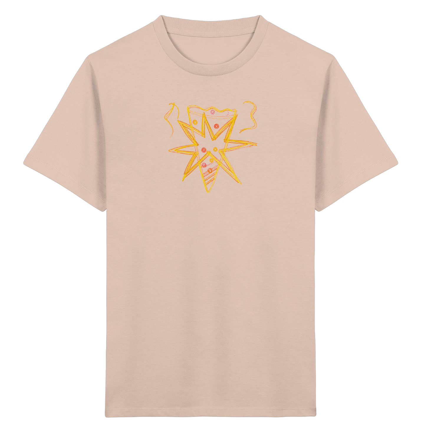 Currygelbe Sternenschultüte für Kinder - Kinder Bio T-Shirt