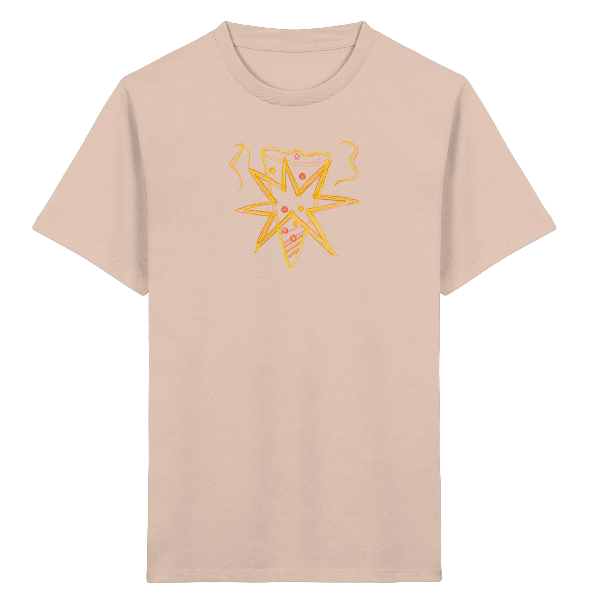 Currygelbe Sternenschultüte für Kinder - Kinder Bio T-Shirt