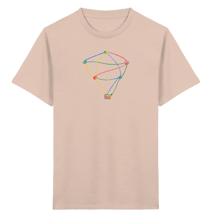 Farbpunkt Heißluftballon Kinder Shirt - Kinder Bio T-Shirt