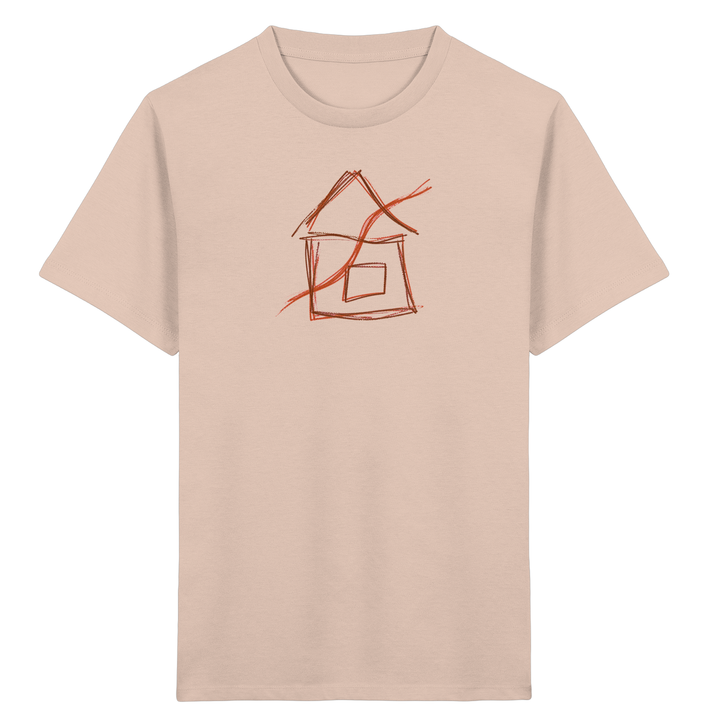 Braunes Eckenhaus Kinder T-Shirt - Kinder Bio T-Shirt
