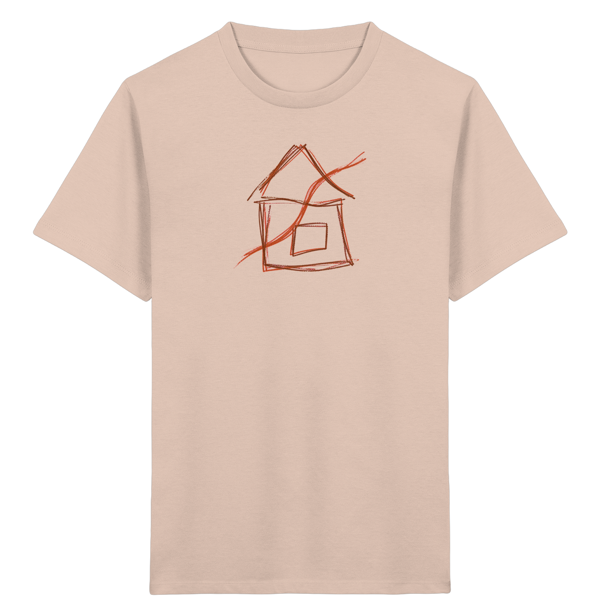 Braunes Eckenhaus Kinder T-Shirt - Kinder Bio T-Shirt