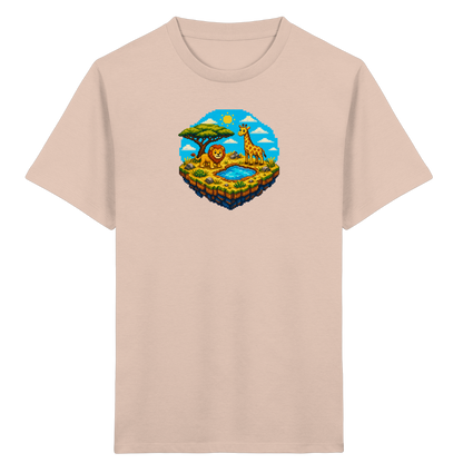 Verspieltes Pixel Safari T-Shirt Kinder - Kinder Bio T-Shirt