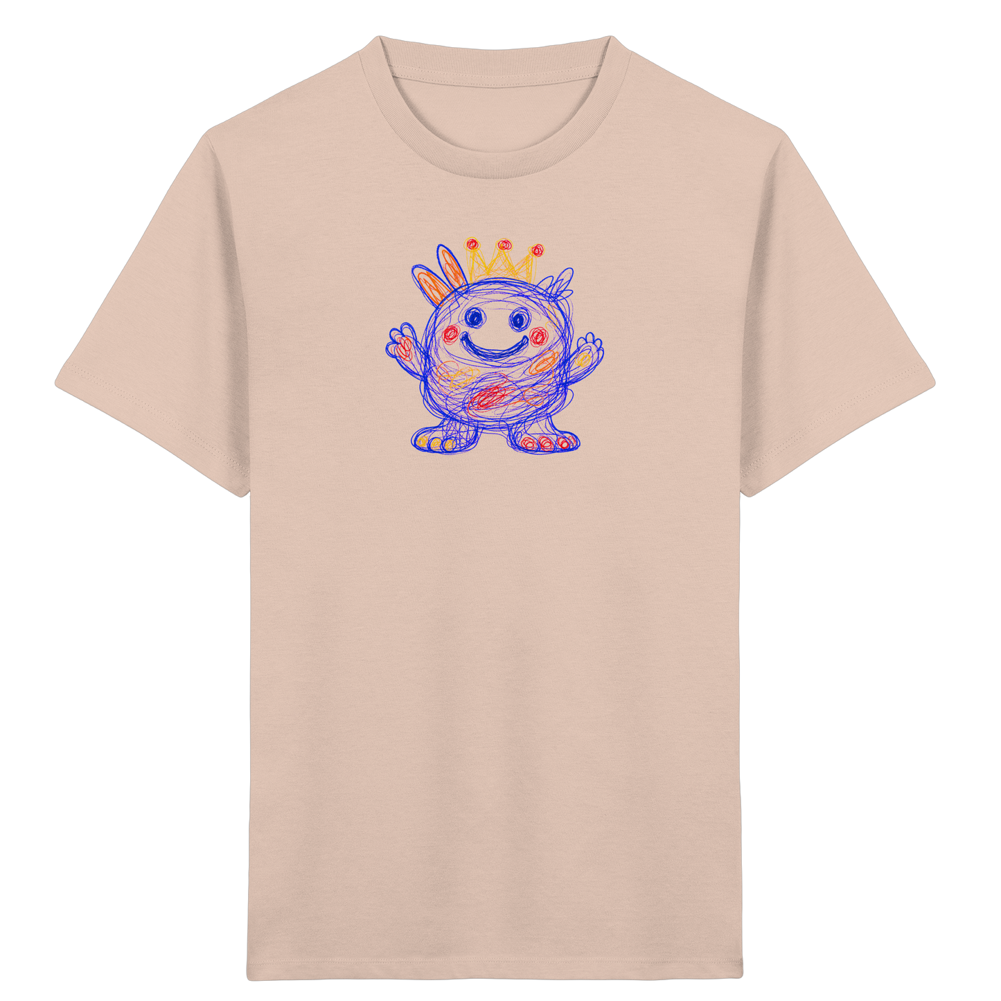 Kringelkrone Kritzelmonster Kinder Shirt - Kinder Bio T-Shirt