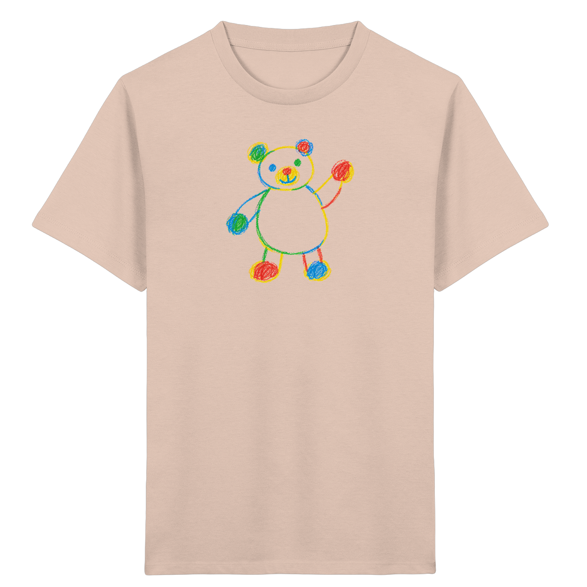 Farbpunkt-Bär für Kinder - Kinder Bio T-Shirt