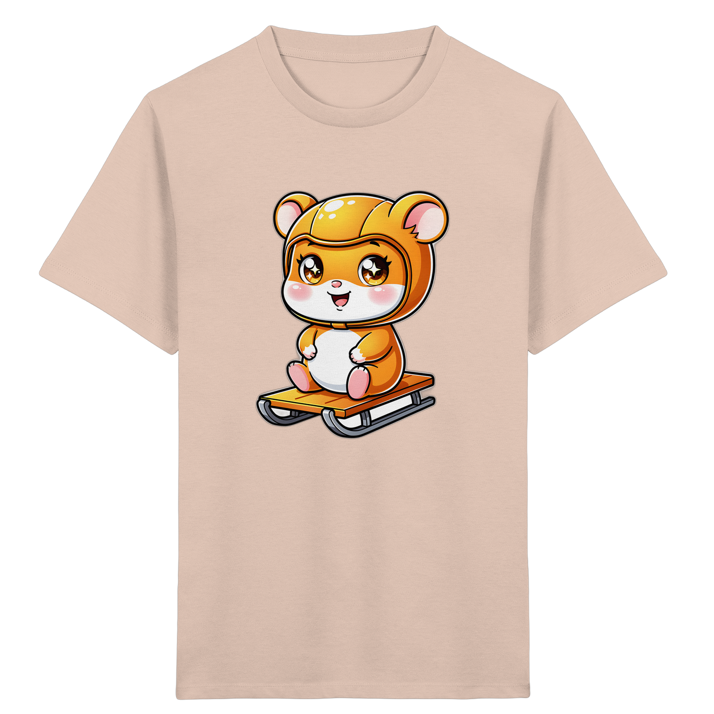 Hamster Schlittenfahrt: Cartoon T-Shirt