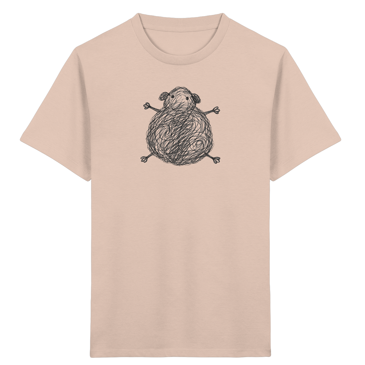 Meerschweinchen von oben - Kinder Bio T-Shirt
