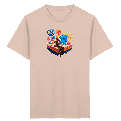 Pixel Gummibärchen auf süßer Insel - Kinder Bio T-Shirt
