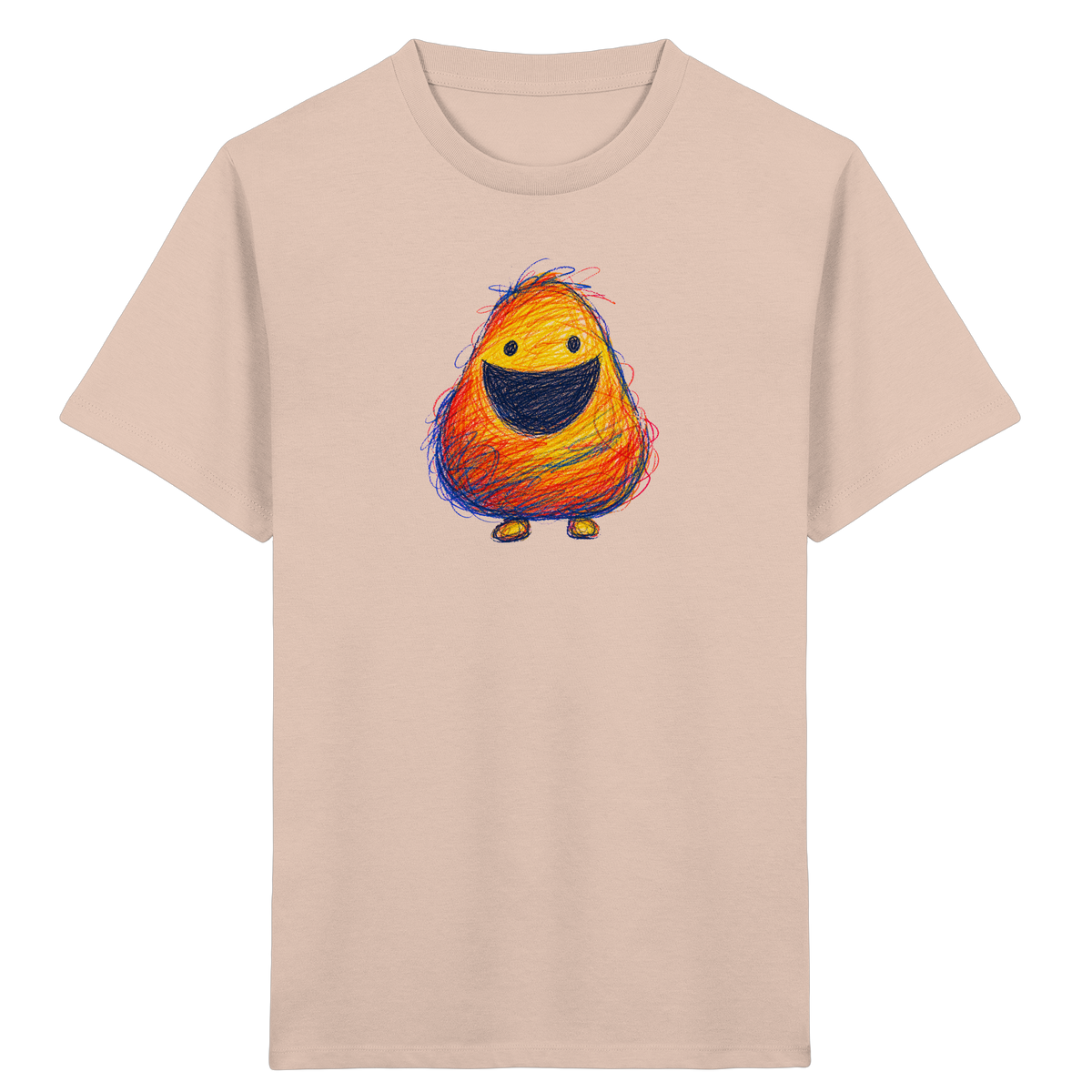 Zahnloses Grinsen Monster Shirt - Kinder Bio T-Shirt