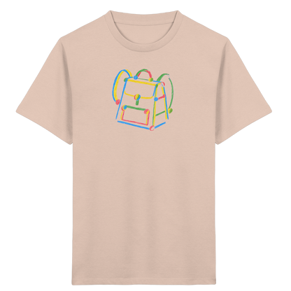 Bunter Kritzel Rucksack - Kinder Bio T-Shirt