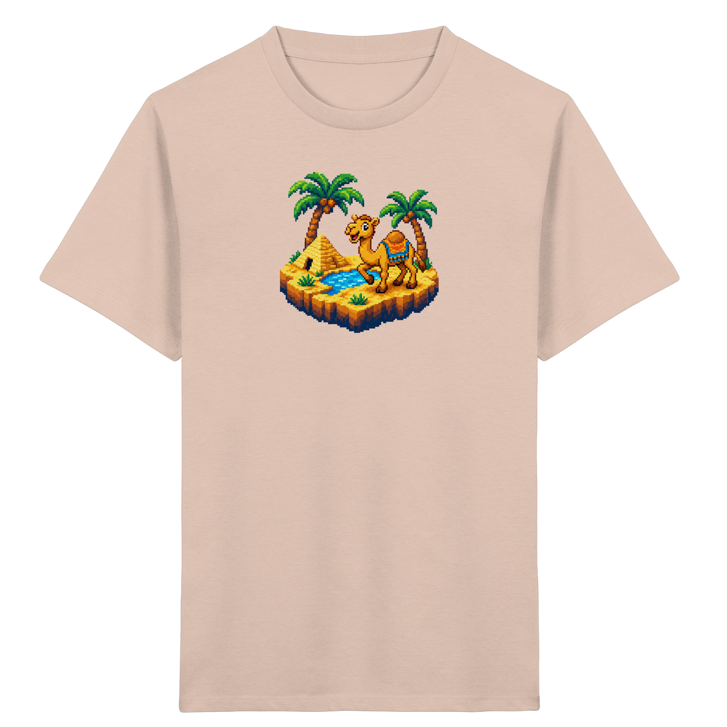 Verspieltes Pixel-Art Kamel Kinder T-Shirt - Kinder Bio T-Shirt