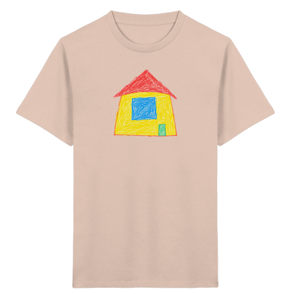 Sonnengelbes Giebelhaus Kinder T-Shirt - Kinder Bio T-Shirt