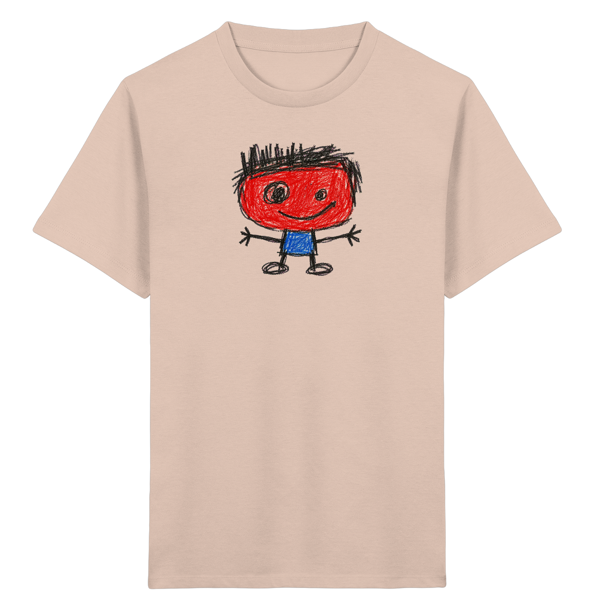 Kritzelkopf mit Bürstenhaar - Kinder Bio T-Shirt