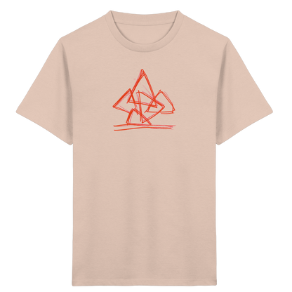 Rostoranger krummer Dreieckshaufen - Kinder Bio T-Shirt