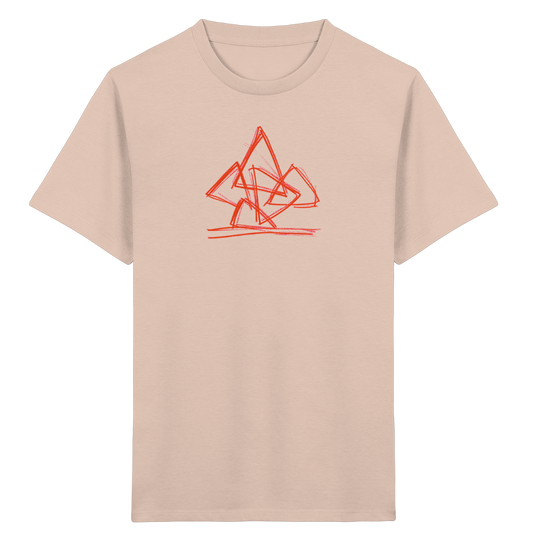 Rostoranger krummer Dreieckshaufen - Kinder Bio T-Shirt
