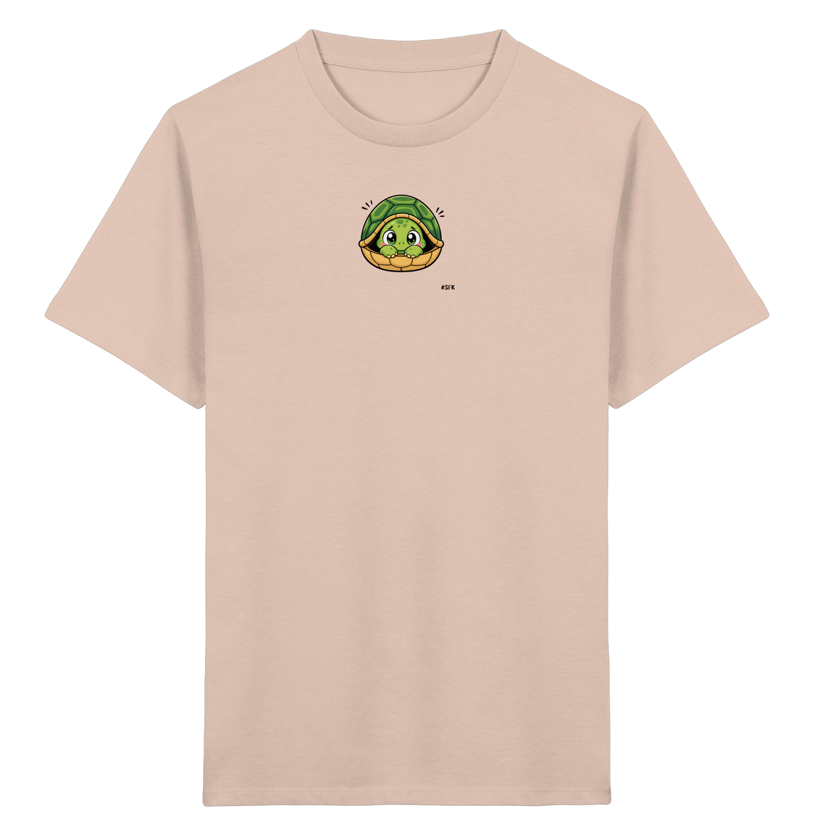 Schüchterne Schildkröte: Kuscheliges T-Shirt für Kinder - Kinder Bio T-Shirt