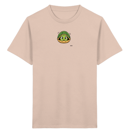 Schüchterne Schildkröte: Kuscheliges T-Shirt für Kinder - Kinder Bio T-Shirt