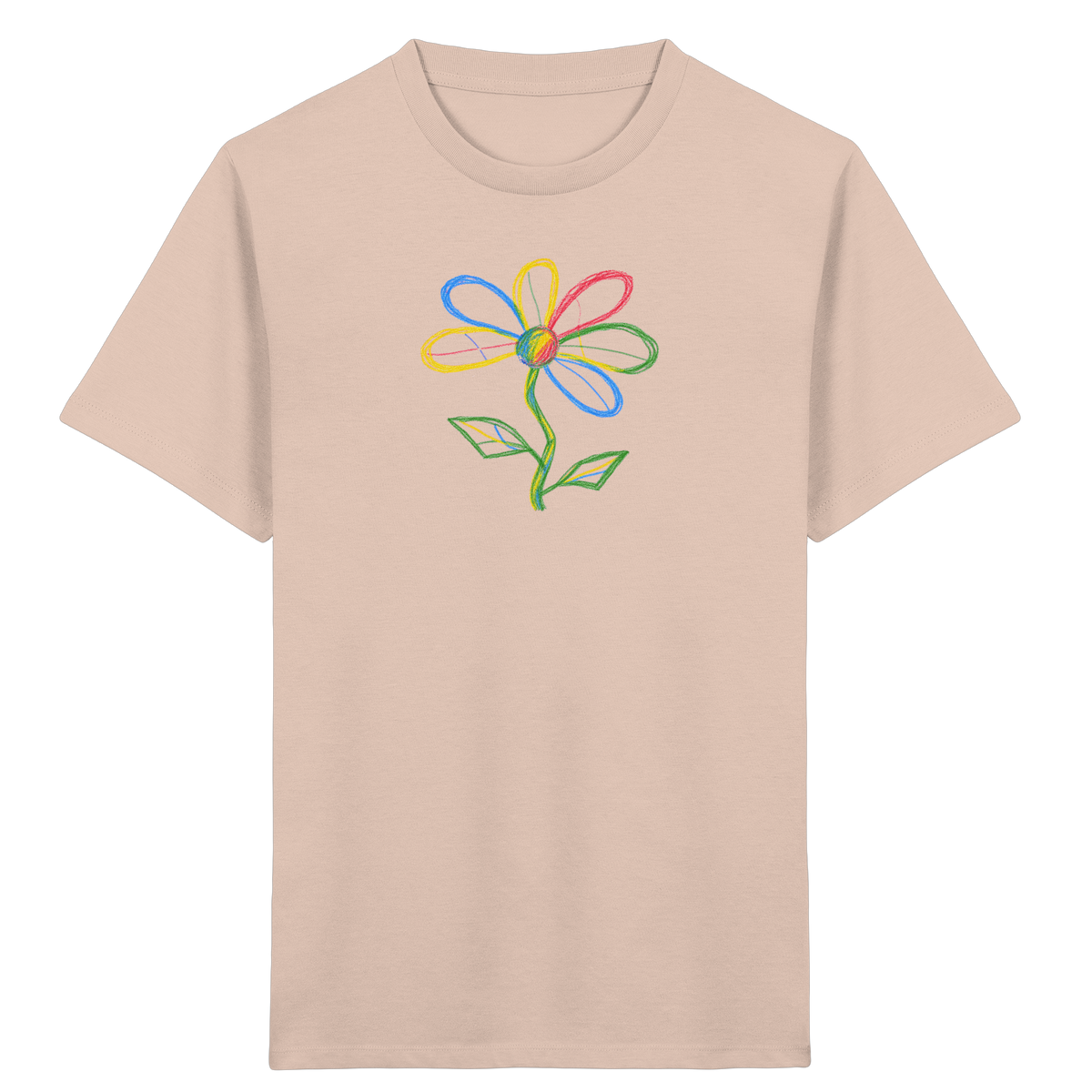 Bunte Punktblume Kinder T-Shirt - Kinder Bio T-Shirt