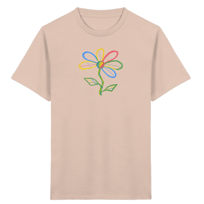 Bunte Punktblume Kinder T-Shirt - Kinder Bio T-Shirt