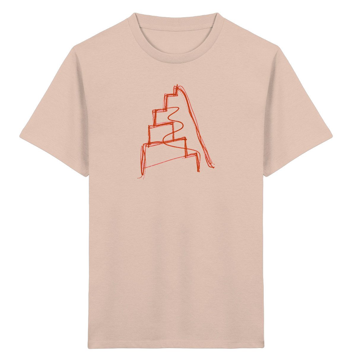 Rostbraune Wackeltreppe für Kinder - Kinder Bio T-Shirt