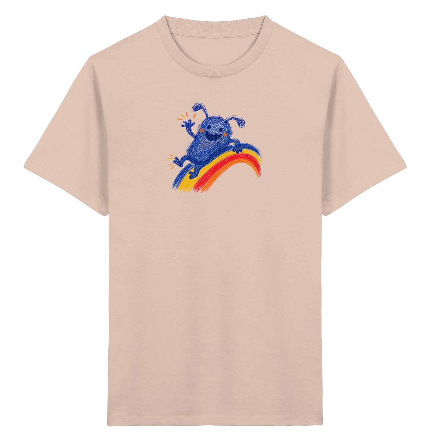 Regenbogenracker Kritzelmonster Kinder Shirt - Kinder Bio T-Shirt