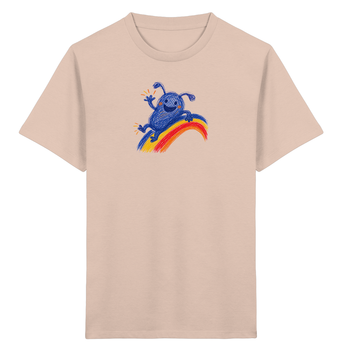 Regenbogenracker Kritzelmonster Kinder Shirt - Kinder Bio T-Shirt