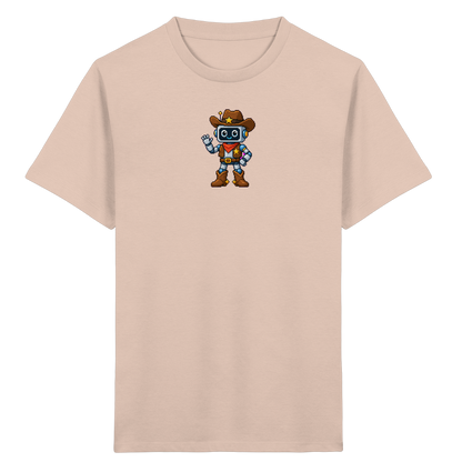 Pixel Roboter T-Shirt: Freundliches Lächeln - Kinder T-Shirt